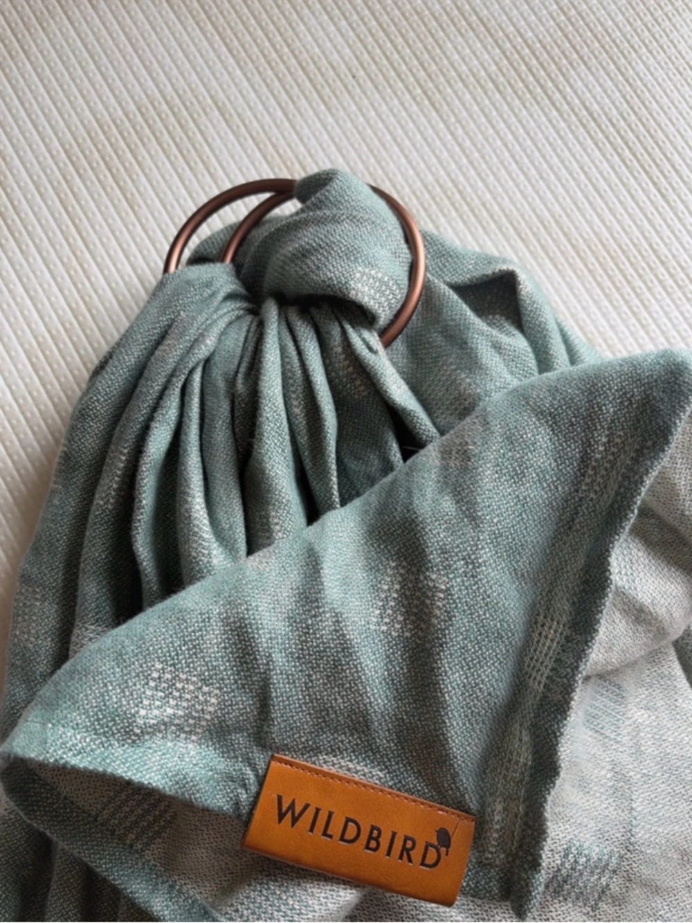 WildBird Copper Ring Sage-Green Woven Sling